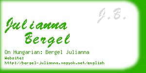 julianna bergel business card